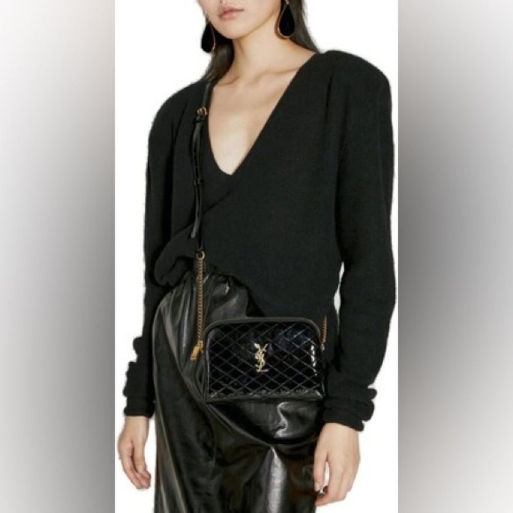 YSL Saint Laurent Gaby patent leather